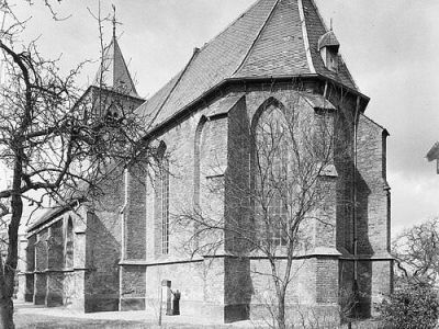 Tekening van de oude dorpskerk te Westervoort