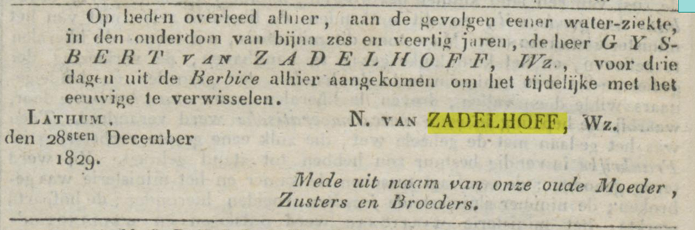 overlijden Gijsbert