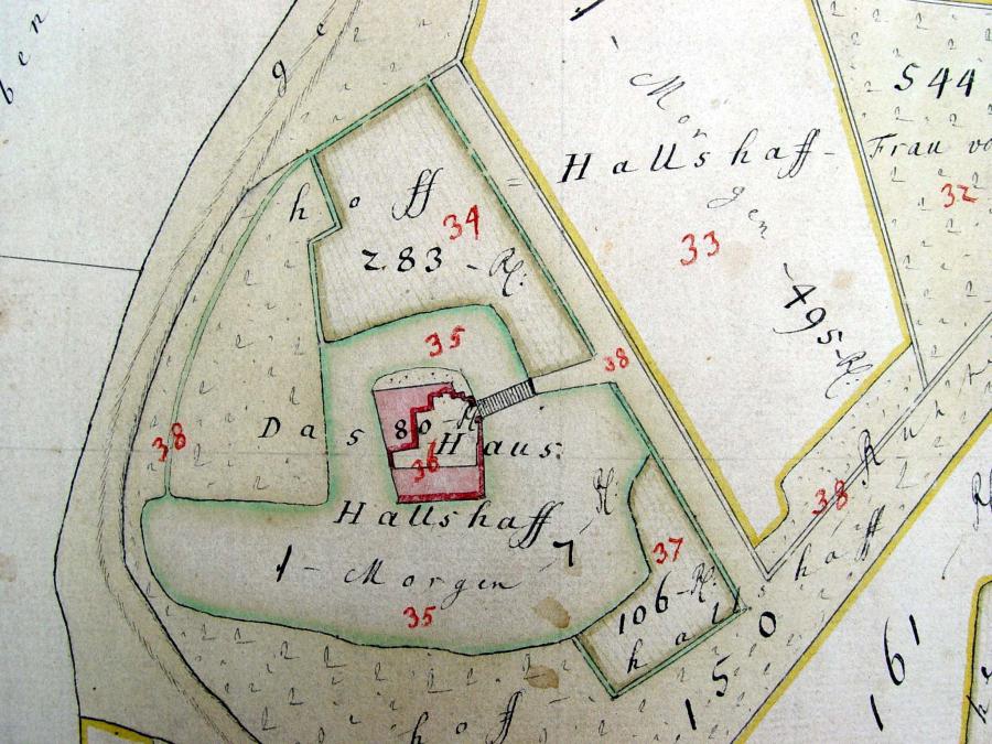 Kaart uit het Kleefs kadaster